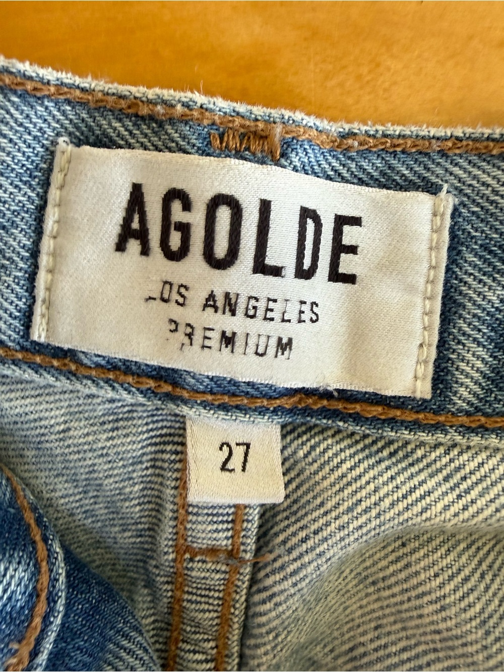 Agolde Riley High-Rise Straight Leg Jeans 27
